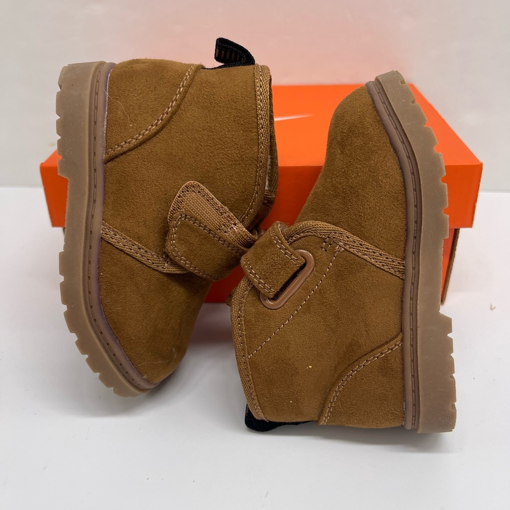 Kat & Jack Brown Kids Shoes with Velcro Strap - Picture 11 of 16